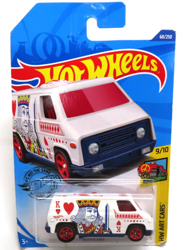 Minicar 1 64 SUPER VAN White X Blue Hot Wheels HW ART CARS GHC21