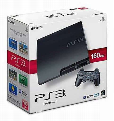 PlayStation 3 Console Charcoal Black (HDD 160 gb) [CECH-3000A]