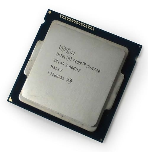 CPU:Intel CORE i7 PROCESSOR i7-4770 3.4GHz 8MB LGA1150