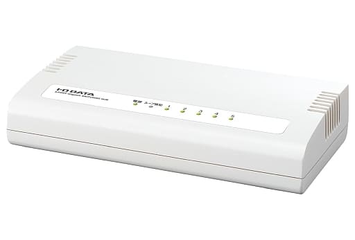 IO Data 5-Port Switching Hub (White) [ETG-ESH05W2] | PC | Suruga-ya.com