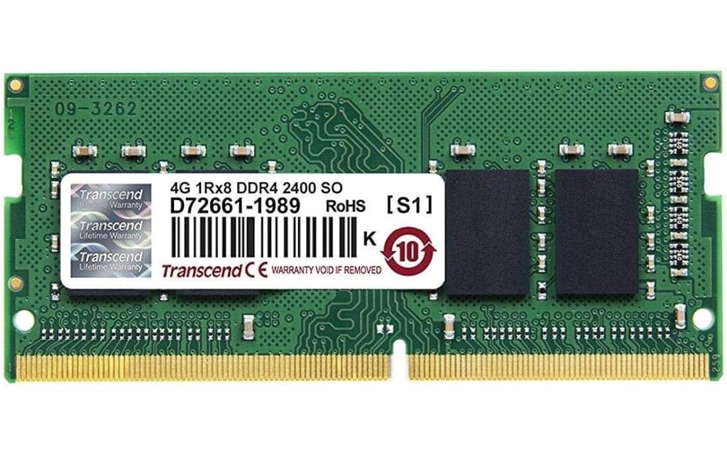 Memory Module for Transcend Notebook PC PC4-19200 4 gb [JM2400HSH-4G ...