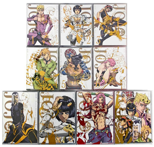 Jojo no Kimyou na Bouken - Ougon no Kaze - DVD - 1 (David Production,  Warner Home Video)