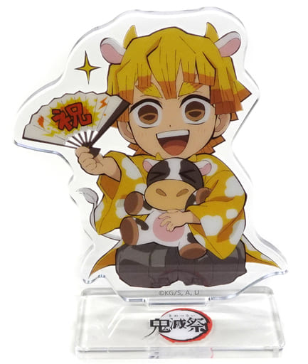 Miscellaneous goods Agatsuma Zenitsu 「 Demon Slayer: Kimetsu no Yaiba Oni  滅祭 Online - Anime 弐周 Anniversary Celebration - Ushinen Random Acrylic Stand  」 ufotable WEBSHOP Limited to order production