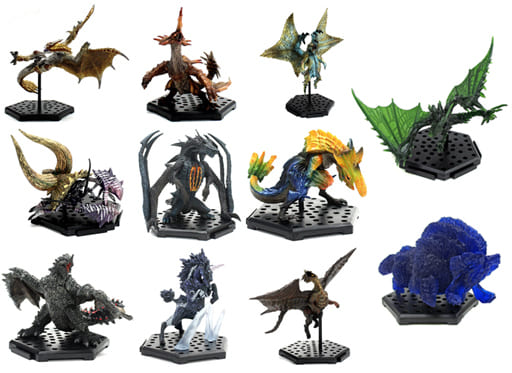 Trading figure Set of 9 Types + Finished Bonus Parts 「 Capcom