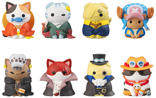 Mega Cat Project ONE PIECE Nyan Piece Nyan! All 8 types Figure JAPAN  OFFICIAL