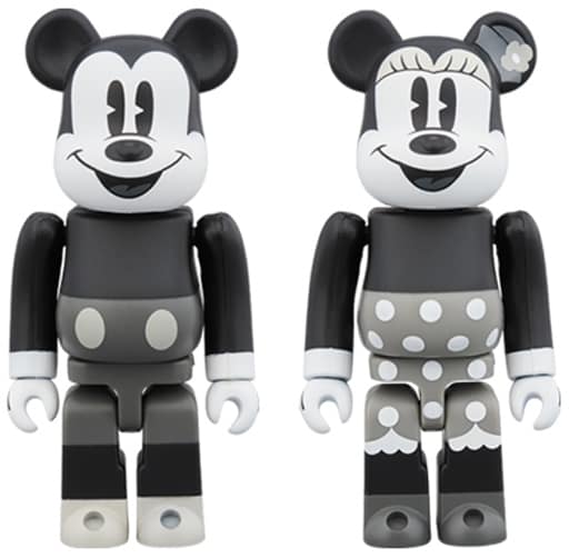 BE@RBRICK ベアブリック 100% ミッキー 2体セット-