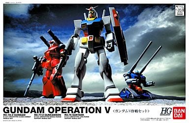 Plastic model 1/144 HGUC Gundam V Operation Set (3 Body Set 