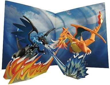 Pokemon Plamo Collection Mega Charizard X VS Mega Charizard Y