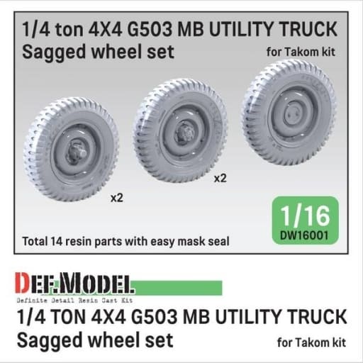 1/16 WII AMERICA 1/4 ton 4x4 G503 mb Utility Truck Self-weight