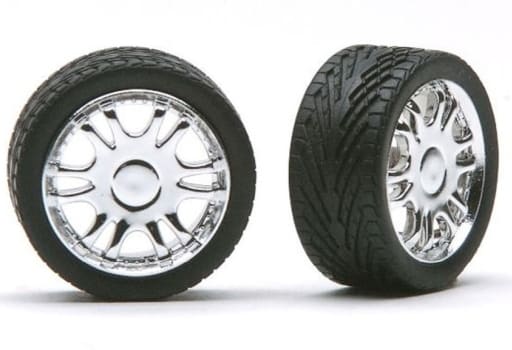 1/24 LUXOR'S 23 inch Wheel with Chrome Plated Wheels 4-Piece Set with ...
