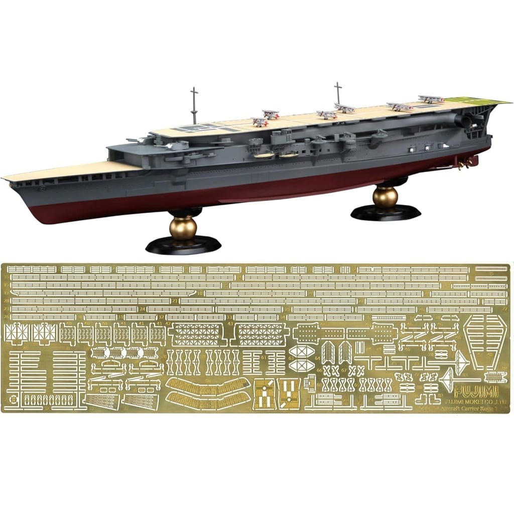 1/700 Japanese Navy aircraft carrier Kaga three stage flight deck full ...