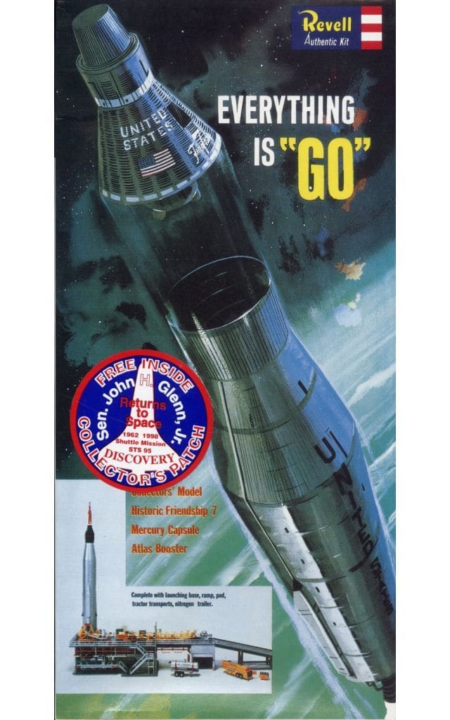 プラモデル 1/110 Everything is GO Mercury Capsule and Atlas Booster John ...