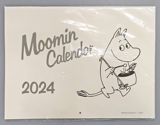 Moomin Fiscal 2024 wall calendar monotone | Goods / Accessories |  Suruga-ya.com