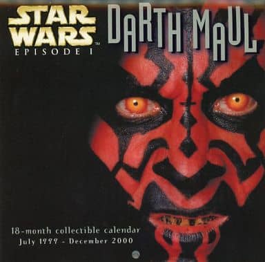 Star Wars: Episode I - The Phantom Menace : Darth Maul (Ray Park) 1999 -  2000 Collective Calendar | Goods / Accessories | Suruga-ya.com