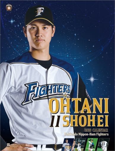 Calendar Shohei Ohtani (Hokkaido Nippon-Ham Fighters) fiscal 2018 calendar, Goods / Accessories