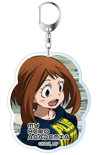 a 僕のヒーローアカデミア クリアアートキーホルダー 気持ち良 麗日お茶子