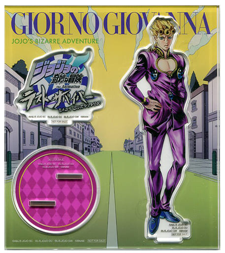 JOJO WORLD Giorno Giovanna Big Acrylic Stand Official NEW JAPAN