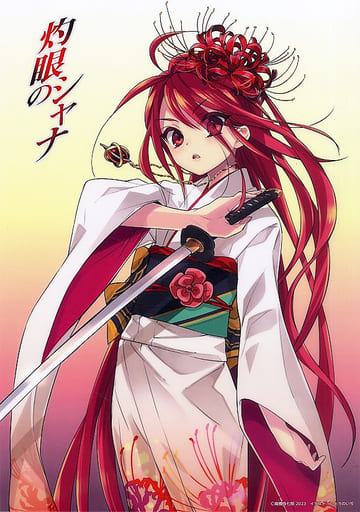 Poster A3 Clear Poster 1. Shana (drawn 炎髪 kimono) 