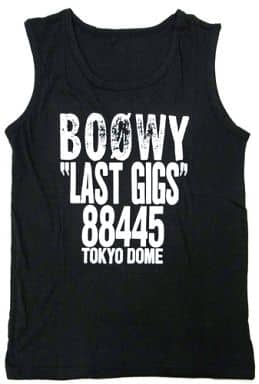 BOOWY LAST GIGS reprint tank top black free size 