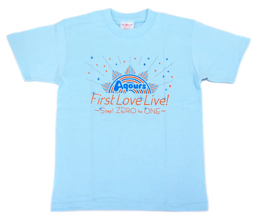 T-Shirt (Character Kuta) Aqours T-Shirt Sky Blue S Size