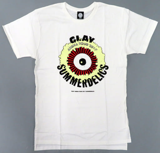 T-Shirt (Male idol) Glay Long Body T-Shirt White M Size 