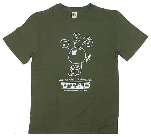 T-Shirt (Male idol) Yuzu Joushou Yuzutaro T-shirt khaki 140 size "YUZU ...