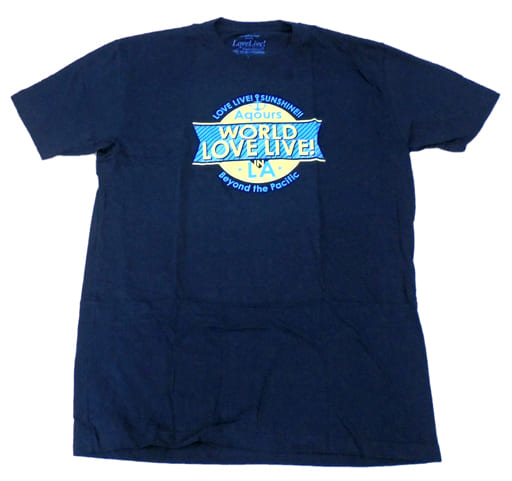 Logo T-shirt Navy S size 