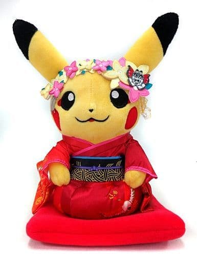 Maiko Hanjin Pikachu & Kugesama Pikachu (sitting) Metal Charm Set Pocket  Monsters Pokemon Center Kyoto only, Goods / Accessories