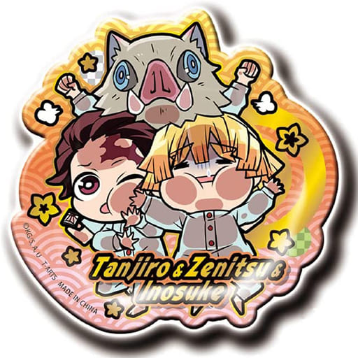 Kimetsu no Yaiba - Agatsuma Zenitsu - Hashibira Inosuke - Kochou Shinobu - Kumo  oni: Ane - Tomioka Giyuu - Kimetsu no Yaiba Fun Kuji - Sticker (Ufotable)