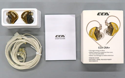 CCA In-Ear Earphone CRA + (Golden / No Microphone) [CCA-CRA ...