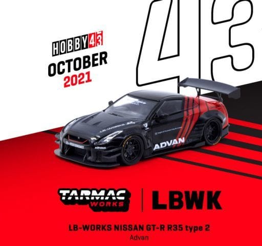 Minicar 1/43 LB-WORKS NISSAN GT-R R35 type 2 Advan [T43-019-ADV