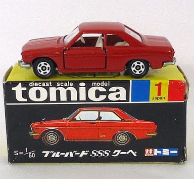 Minicar 1/60 Nissan Bluebird SSS Coupe (Red / Black Box) 