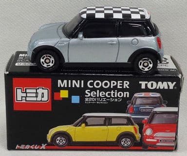 1/57 Mini Cooper (Pure Silver x Black & White Check) 「 Tomica