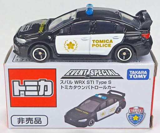 1/62 Subaru WRX STI Type S Tomica Town Patrol Car (Black x White