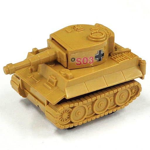 Minicar COMBAT CHORO Q TIGER-I GERMAN TANK #SO3 (Khaki) [C-13