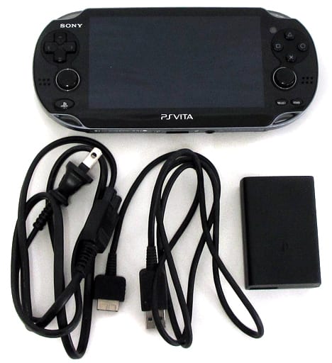 (without boxu0026manual) PlayStation Vita (Crystal Black) [First Press Limited  version] [PCH-1100 AA01] (without box / manual)