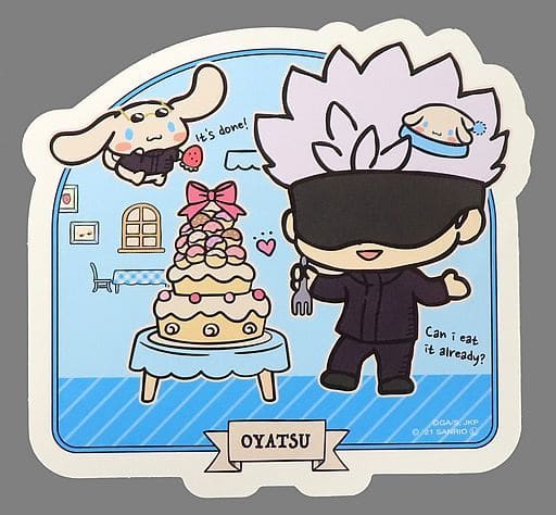 Satoru Gojo X Cinnamoroll Die Cut Sticker Jujutsu Kaisen X Sanrio Character Connectors 6423