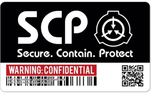 Scp Foundation Water Resistant Sticker