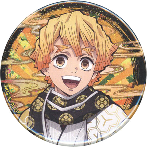 Badge Pins Agatsuma Zenitsu (onigiri) 「 Demon Slayer: Kimetsu no Yaiba  Character Picture Scroll Cafe in ufotable Cafe IV KUJI 44 mm metal badge  Agatsuma Zenitsu ver. 」, Goods / Accessories