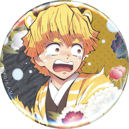 Badge Pins Zenitsu Agatsuma (usually ver.)' Theater version : Demon Slayer:  Kimetsu no Yaiba Mugen Train Version : Orchestra Concert : Oni no So,  Demikoshi, Kyara Random metal badge', Goods / Accessories