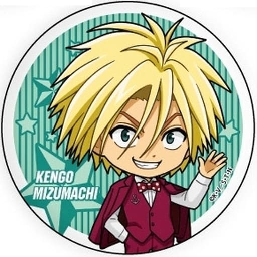 "metal badge EYESHIELD 21 03. Suit ver. Mini Character illustration" by