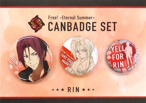 Badge Pins (Victor Character) Rin Matsuoka Yell for Free! & High