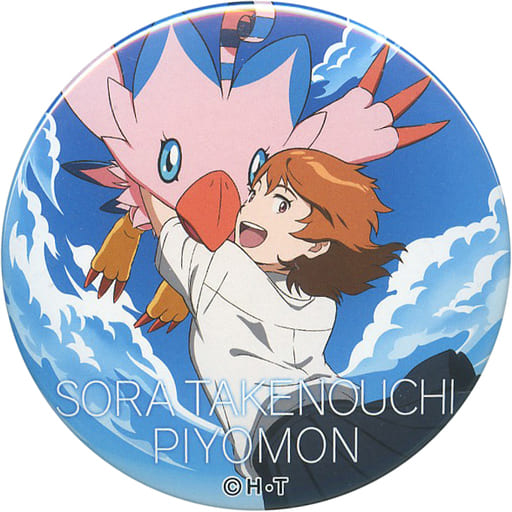 Badge Pins (Victor Character) Sora Takenouchi 「 DIGIMON ADVENTURE tri.  catering car produced by animatecafe Trading metal badge 」, Goods /  Accessories