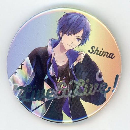 Badge Pins Shima (Main Visual) metal badge / Holo Processing