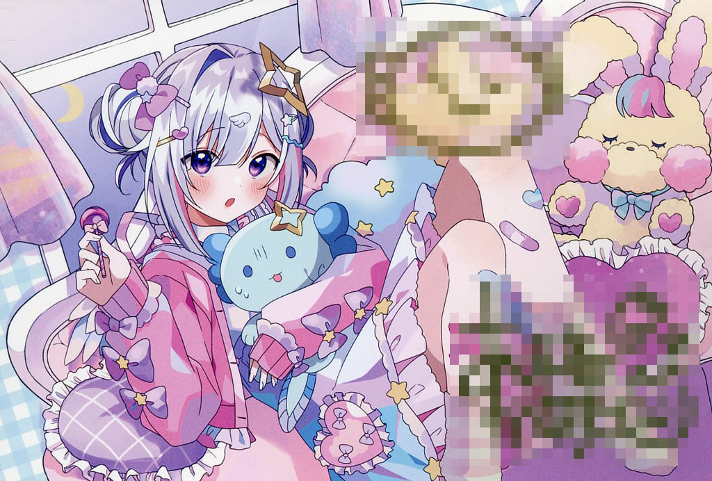 ポストカード 天音かなた 直筆メッセージ＆箔押し複製サイン入り双葉陽 
