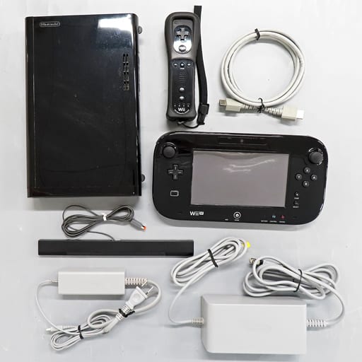 Wii U Family Premium Set + Wii Fit U (Black) (main parts only, no 