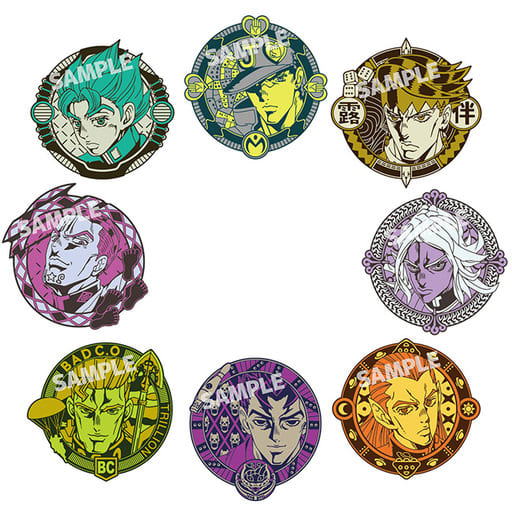 Coaster Character Kuta Set of 8 Types JOJO S BIZARRE