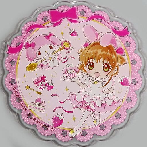 Kinomoto-Zakura & My Melody Cardcaptor Sakura × Sanrio Character  Connector's Acrylic Coaster Lawson ・ Loppi ・ HMV & BOOKS online limited, Goods / Accessories