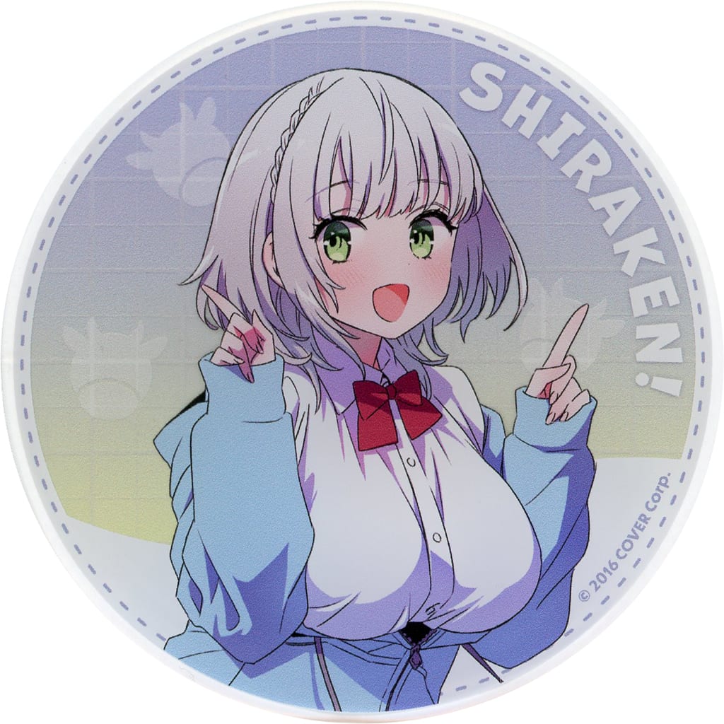 コースター 白銀ノエル アクリルコースター 「バーチャルYoutuber しらないこと研究会アニメイトカフェ グラッテアクリルコースター