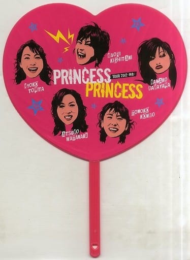 Princess Princess Heart Shaped Fan 「 PRINCESS PRINCESS TOUR 2012